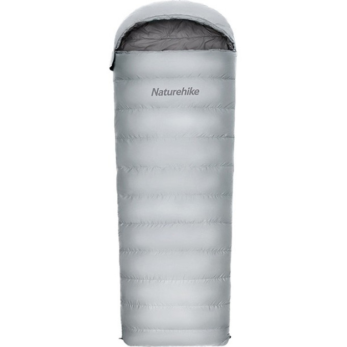 Ультралёгкий спальный мешок NATUREHIKE RM40 Series Утиный пух Grey Size L, 6927595707173